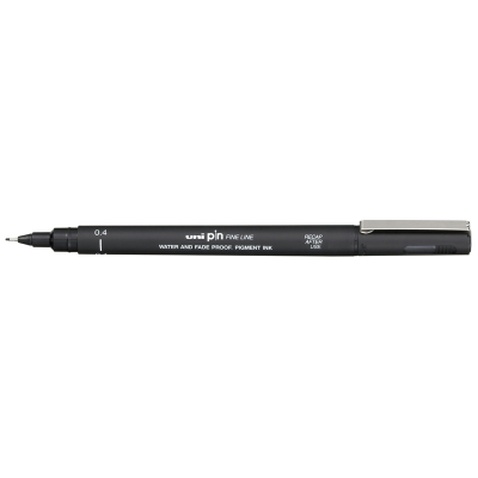 Лайнер UNI Pin Fine Linе Black 0.6 мм (PIN06-200.Black)