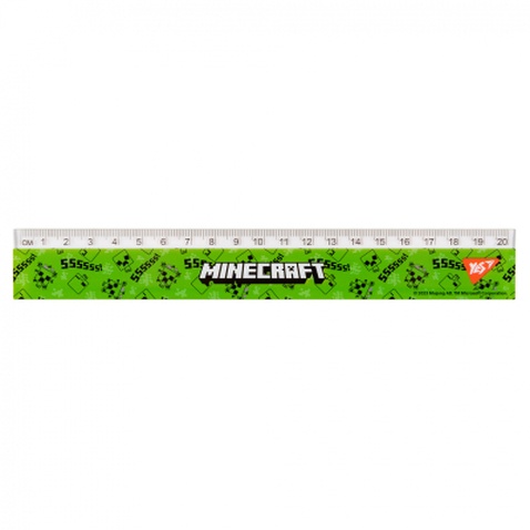 Лінійка Yes Minecraft Spring 20 см (370666)