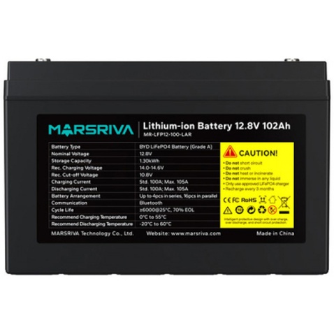 Батарея LiFePo4 Marsriva 12.8V 100Ah V3 (MR-LFP12-100-LAR V3)