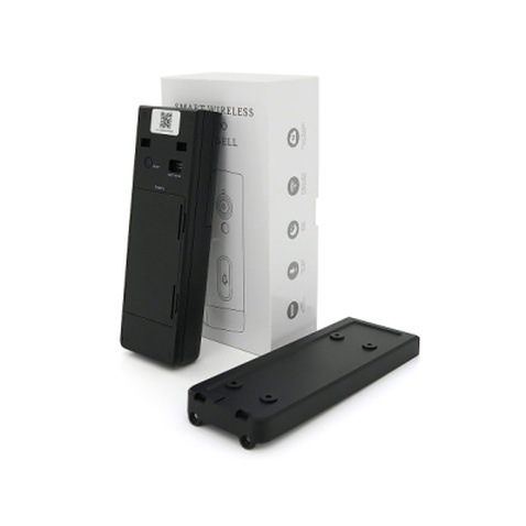 Дверний дзвінок YOSO Wi-Fi video 2MP battery -18650 SD card black (DoorVision-WIFI-02-2)