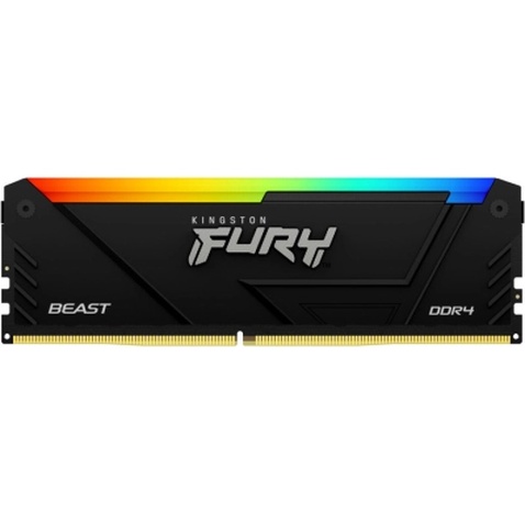 Модуль пам'яті для комп'ютера DDR4 16GB (2x8GB) 3200 MHz Beast Black Kingston Fury (ex.HyperX) (KF432C16BB2AK2/16WP)