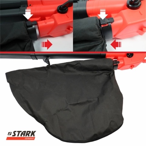 Пилосос садовий Stark LBV-30 повітродувка-пилосос, 3000Вт, 75м/с, 40л (330012100)