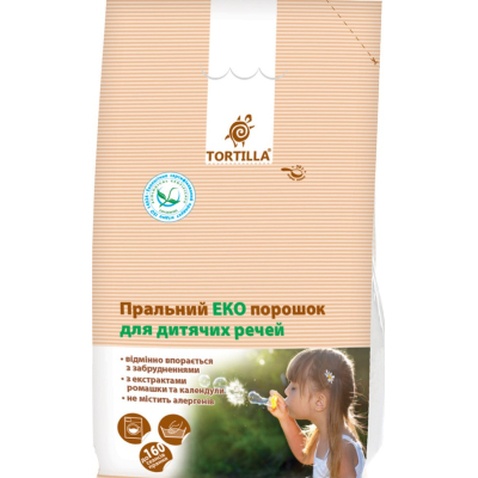 Пральний порошок Tortilla Еко Для дитячих речей 8 кг (4820178061018)