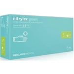 Медичні рукавички Mercator Medical Nitrylex Green Нітрилові Неопудрені діагностичні Розмір S Зелені 100 шт. (5906615027447)