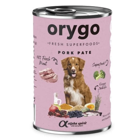 Консерви для собак Orygo Pork with broccoli 400 г (8436586312275)