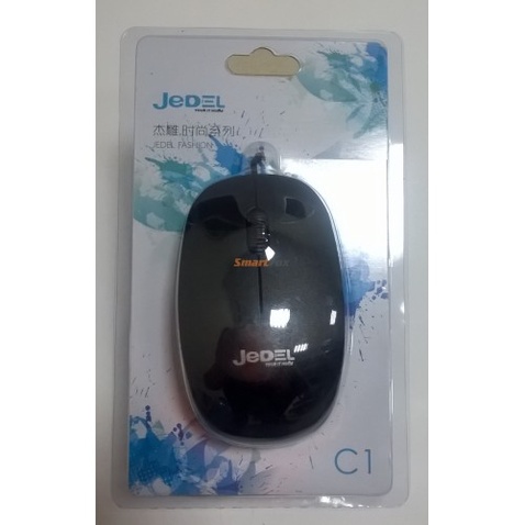 Миша Jedel C1 Black, USB, 1000 dpi, Box