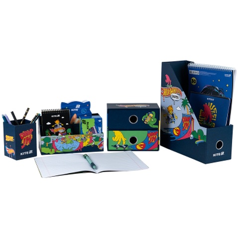 Настільний набір Kite Hot Wheels 4 предмети, картон (HW25-357)