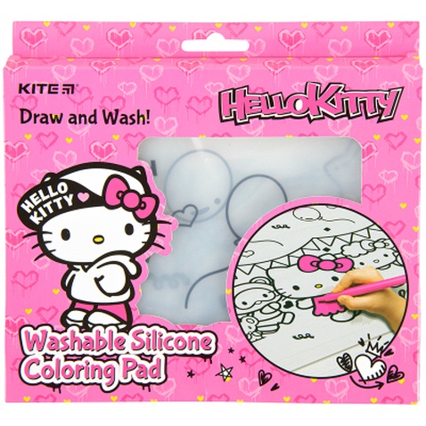 Підкладка настільна Kite силіконова розмальовка Hello Kitty, 30х40см (HK22-424)