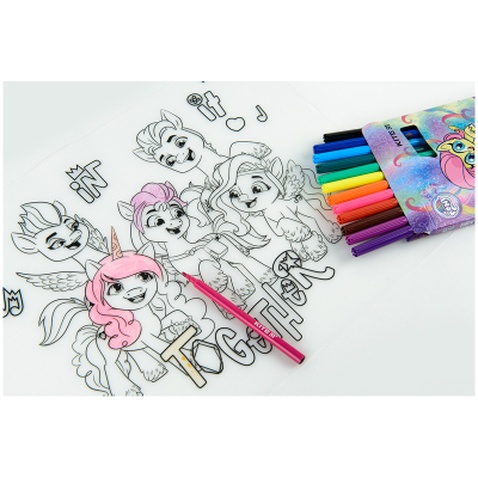 Підкладка настільна Kite силіконова розмальовка My Little Pony, 30х40см (LP22-424)