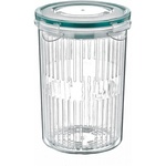 Харчовий контейнер Irak Plastik Fresh круглий 1,5 л з друшляком прозорий (5376)