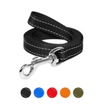 Повідець для собак Dog Extreme з нейлону Ш 20 мм Д 200 см чорний (04631)