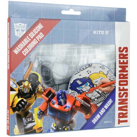Підкладка настільна Kite силіконова розмальовка Transformers, 30х40см (TF22-424)