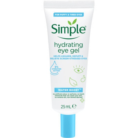 Гель для обличчя Simple Hydrating Eye Gel Water Boost Зволожуючий для області навколо очей 25 мл (8720181047879)