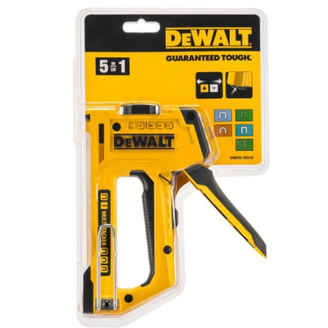 Степлер будівельний DeWALT "MULTI TACKER 5 в 1" скоби тип "A, G, H" 6-14мм, цвяхи "J" 12, 15 мм. (DWHT0-TR510)