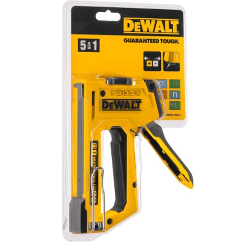 Степлер будівельний DeWALT "MULTI TACKER 5 в 1" скоби тип "A, G, H" 6-14мм, цвяхи "J" 12, 15 мм. (DWHT0-TR510)