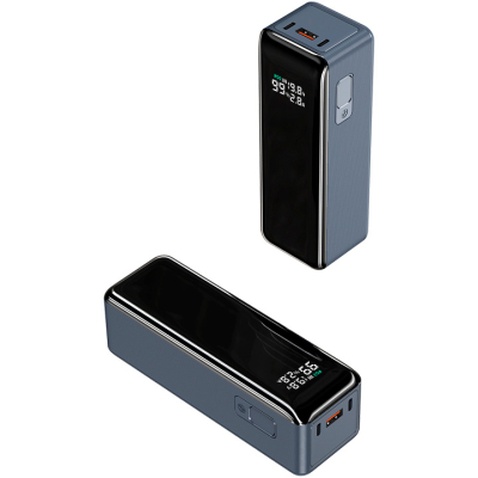 Батарея універсальна Atria 30000mAh PD/3.1/160W(Max)80W+80W, QC/3.0/22.5W, Blue (WPD-160SB)