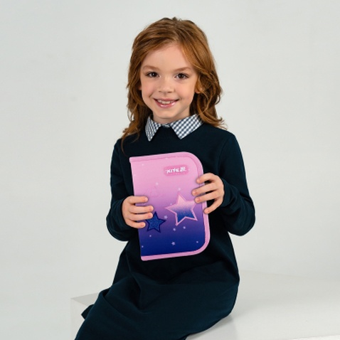 Пенал Kite 622 Sparkling, 1 відділення, 2 відвороти (K25-622-1)