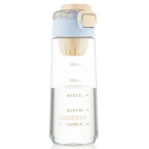 Пляшка для води Ardesto Duo 720мл блакитний, бежевий (AR2272DV)