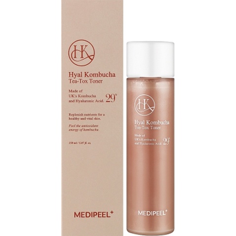 Тонік для обличчя Medi-Peel Hyal Kombucha Tea-Tox Toner Для підвищення еластичності шкіри 150 мл (8809409342474)