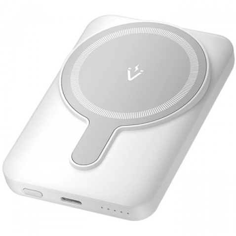 Батарея універсальна Vention Magnetic Wireless 5000mAh 20W 3A, PD USB-C, Light Indicator, White (FHSW0)