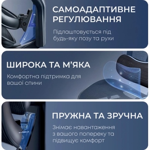 Офісне крісло Sihoo DORO C300L Mesh Black (DORO-C300L-A3-101)