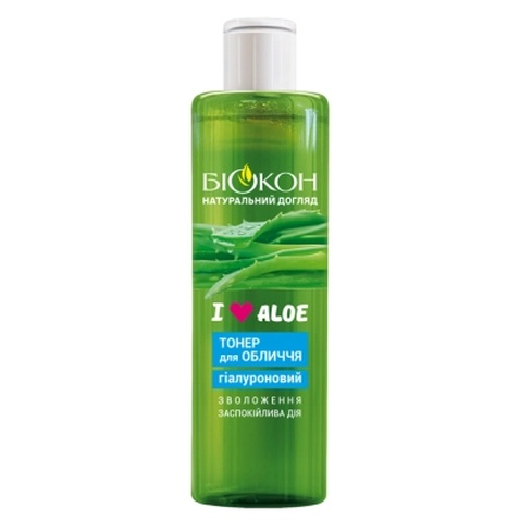 Тонік для обличчя Біокон I Love Aloe Гіалуроновий 200 мл (4823110301128)