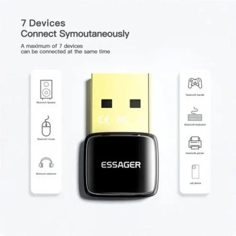 Bluetooth-адаптер Essager Starlord USB Bluetooth 5.0 Adapter Black (EBT50-XJ01-Z)