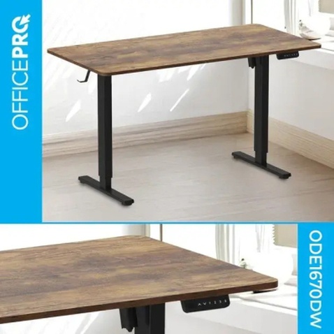 Комп'ютерний стіл OfficePro ODE1670DW Dark Wood/Black (ODE1670DW)