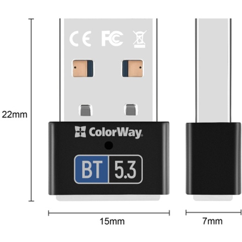 Bluetooth-адаптер ColorWay BT 5.3 (CW-AD-BT53)