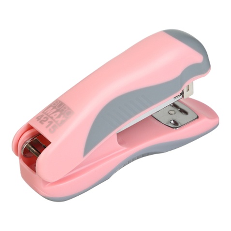 Степлер Buromax пластиковий PASTEL, 20 аркушів, (скоби №24, 26), 111 х 62 х 32 мм, рожевий (BM.4215-10)