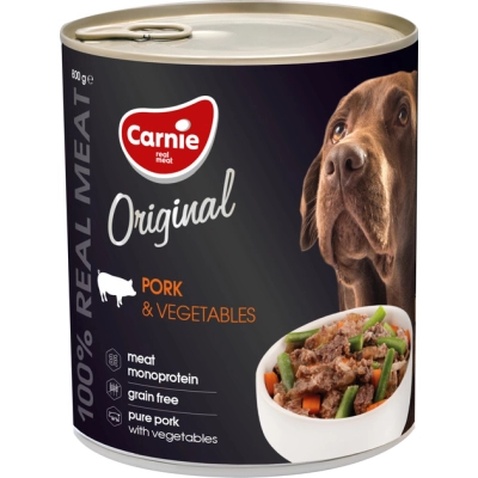 Консерви для собак Carnie Original Mono Protein Курка з овочами 800 г (4820255193557)