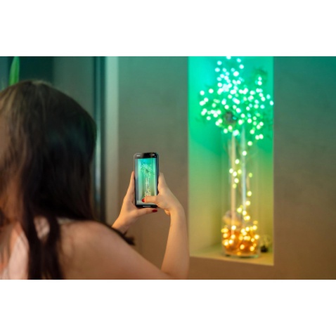 Гірлянда Twinkly Smart LED Strings USB 200 Star-shaped RGB LEDs, Green Wire, USB-C 12м (TWKS200RGB-G)