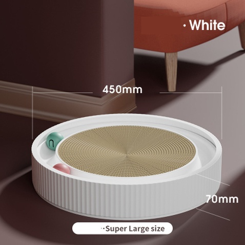 Дряпка (кігтеточка) для котів Lapka Скрапер «2-в-1» Кругла (LPK-17)