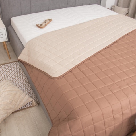 Покривало Viluta стьобане двустороннє Дует Капучино 210х240 (duet_kapucino_210x240)