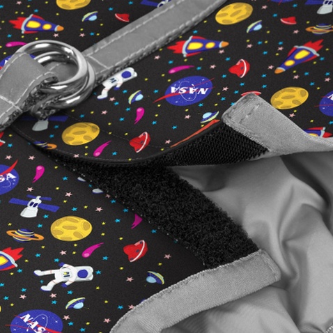 Шлея для собак WAUDOG Clothes з QR паспортом "NASA" S1 (2920)