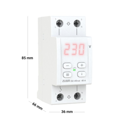 Реле напруги ZUBR D2-40 red (4820120221712)