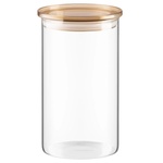 Банка Ardesto Fresh 1100 мл, скло, пластик, прозорий (AR1311SFM)