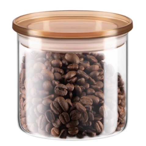 Банка Ardesto Fresh 500 мл, скло, пластик, прозорий (AR1305SFM)