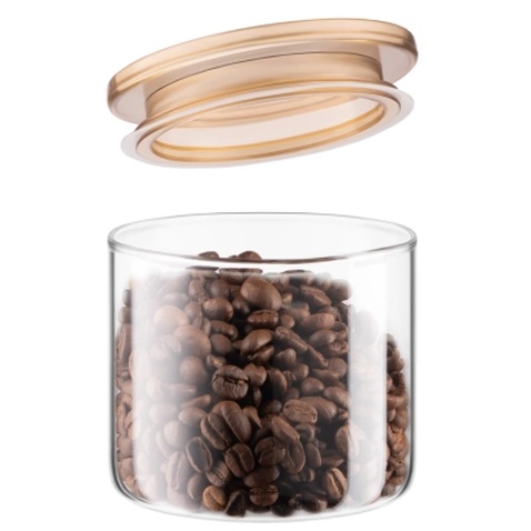 Банка Ardesto Fresh 500 мл, скло, пластик, прозорий (AR1305SFM)