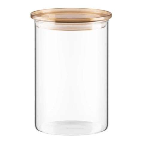 Банка Ardesto Fresh 900 мл, скло, пластик, прозорий (AR1309SFM)