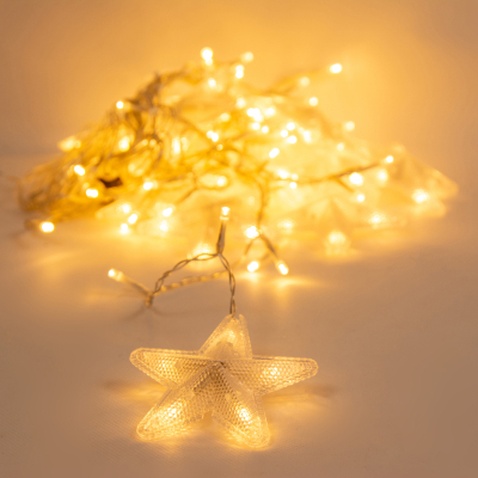 Гірлянда Chomik Штора зірки 136 LED теплий білий, 3 м, від мережі (5900779880030)