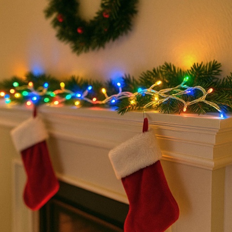 Гірлянда ColorWay LED 200 20 м (8 режимів) різнокольорова (прозорий кабель) USB (CW-G-200L20UTMC)