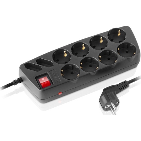 Мережевий фільтр живлення REAL-EL RS-Protect 505, 5m, black (EL122300046)